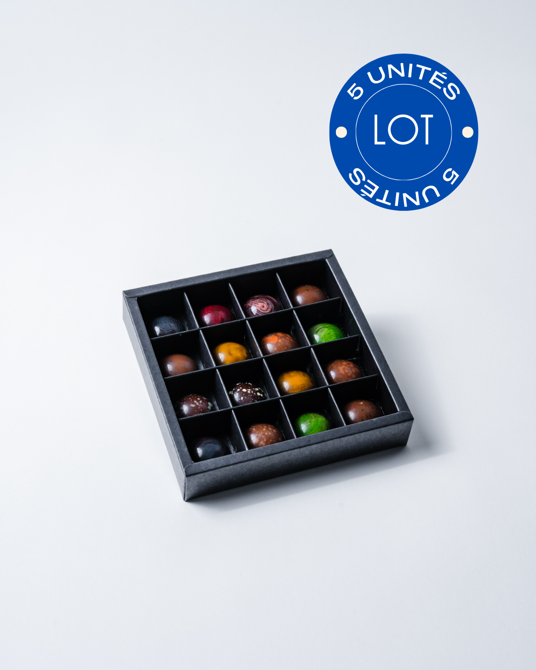 LOT 5x Coffret signature chocolat fins - 16 chocolats