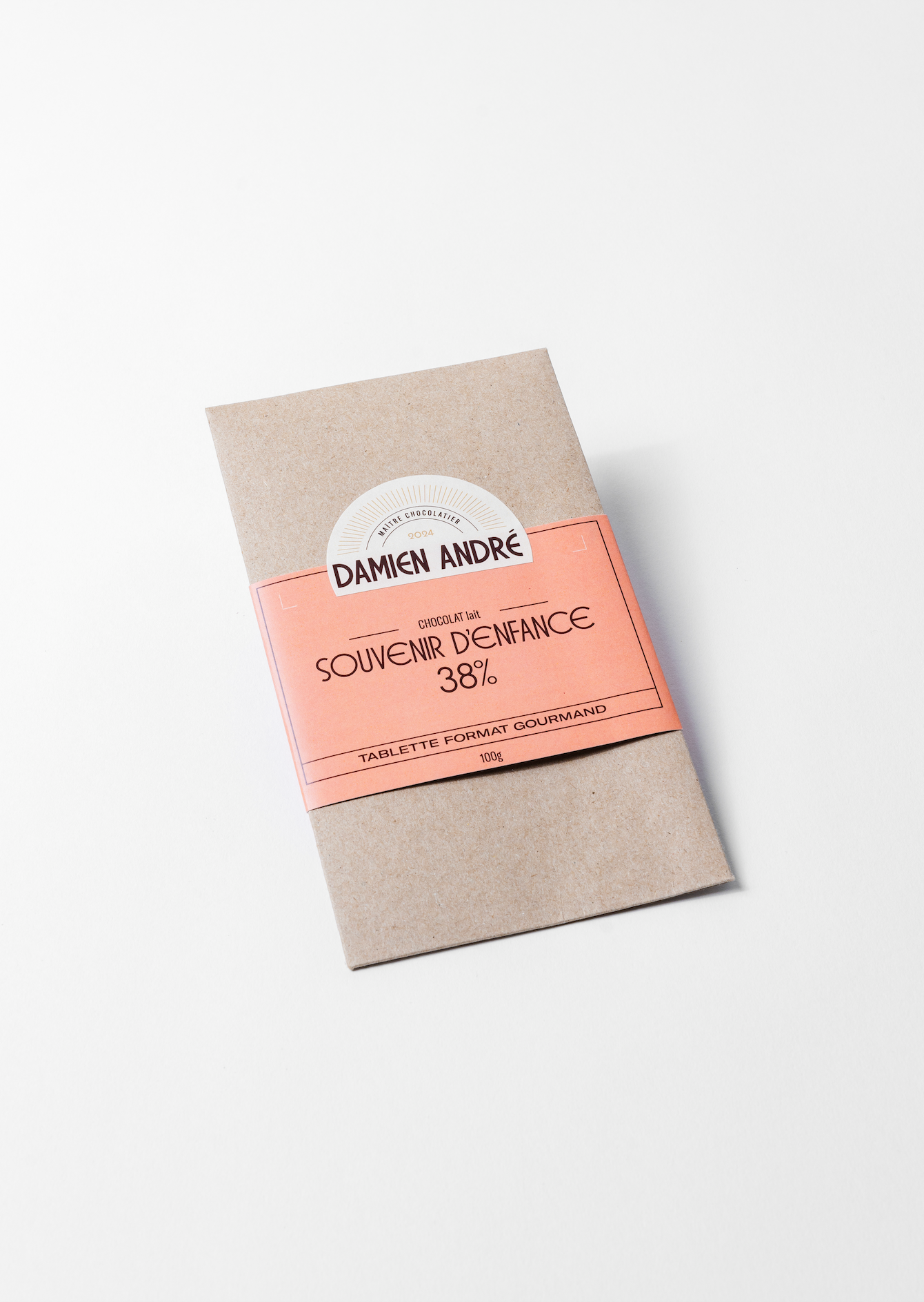 Palette de Chocolat au Lait 38% - Souvenir d’Enfance - 100g