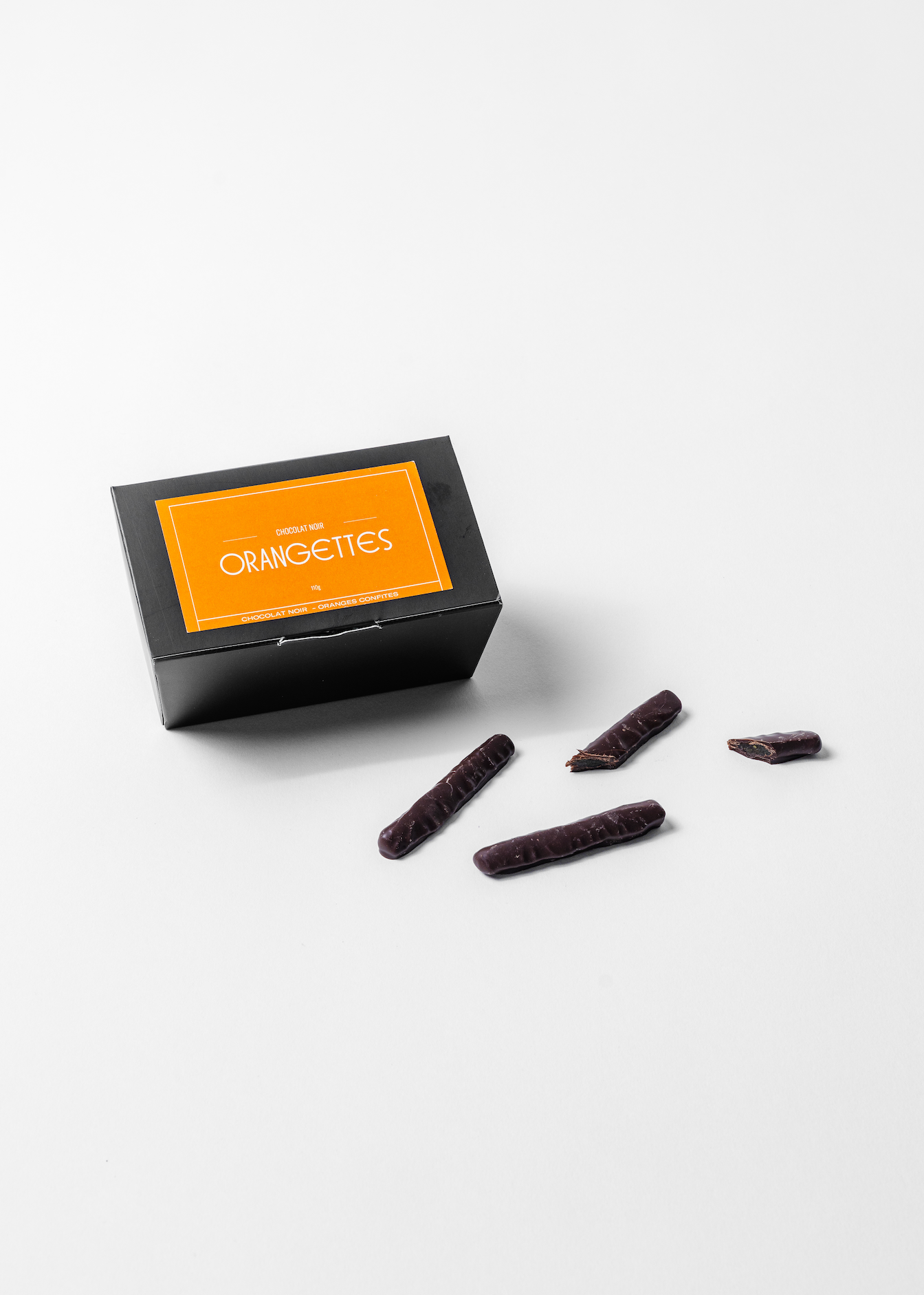 Candied orange peel - dark chocolate