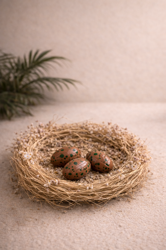 Mini œufs artisanaux chocolat au lait 38 % et praliné noisette signature