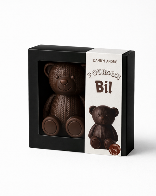 Bil the Teddy Bear – Marshmallow & 64% Dark Chocolate