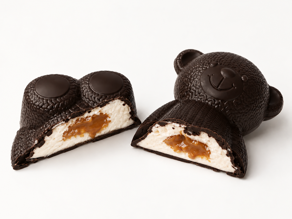 L’Ourson Bil – Caramel salé & chocolat noir 64 %