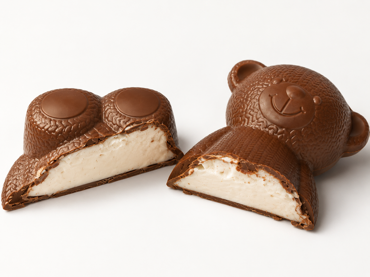 Ourson Bil artisanal à la guimauve et au chocolat au lait