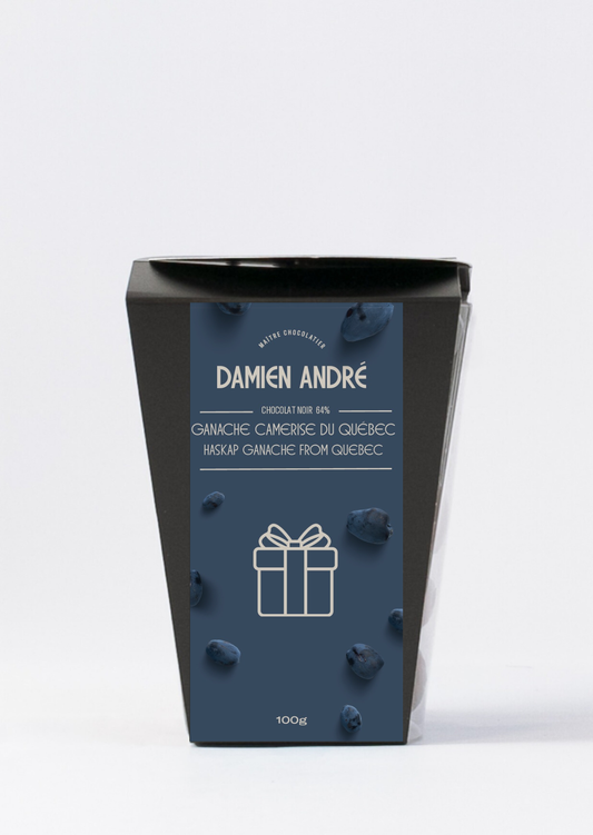 Dark chocolate gifts – Quebec haskap berry ganache
