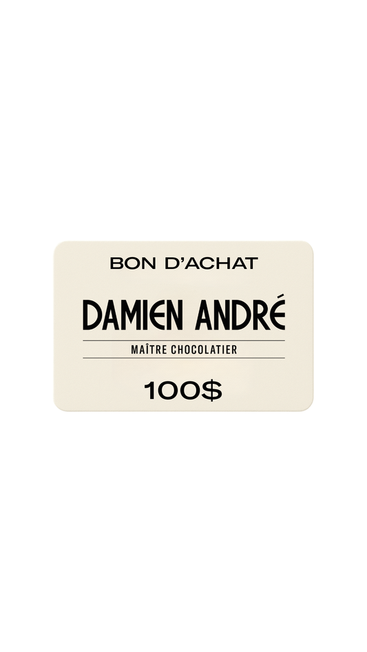 Carte-Cadeau Damien André - 100$