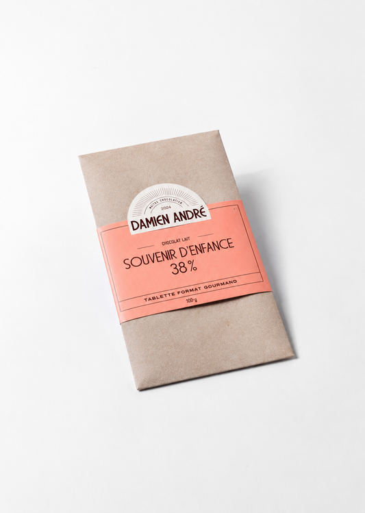 Tablette de chocolat au lait 38 %