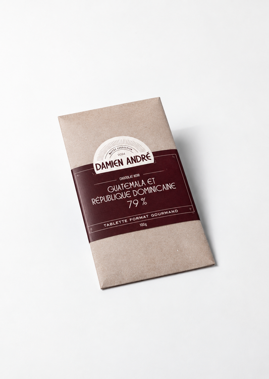 Tablette de chocolat noir 79 % – Guatemala & République dominicaine