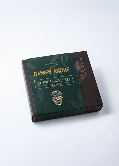 Coffret Halloween MIX 200 g | 20 crânes en chocolat