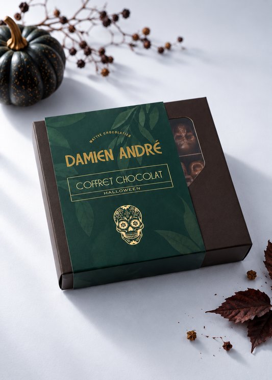 Coffret Halloween MIX 200 g | 20 crânes en chocolat