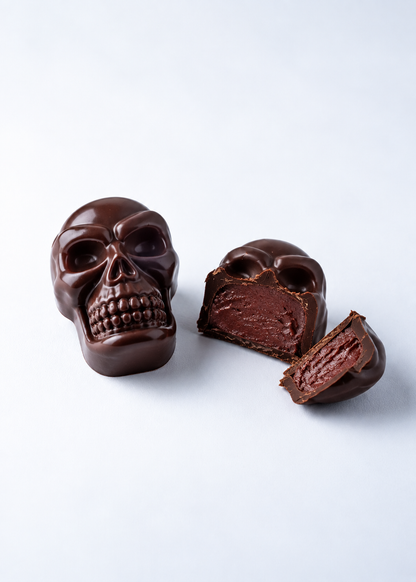 Coffret Halloween - 10 crânes en chocolat · 100 g
