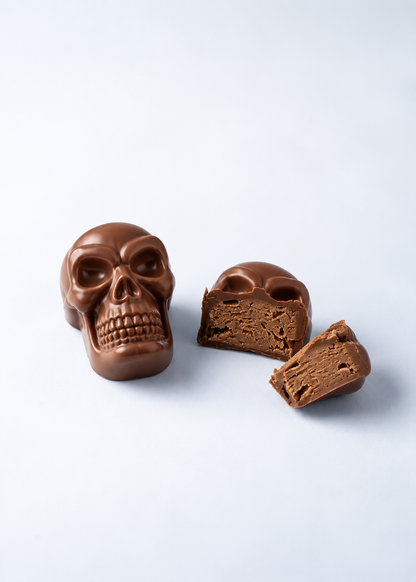 Coffret Halloween - 10 crânes en chocolat · 100 g