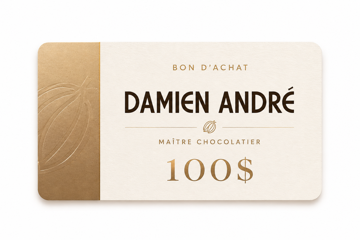 Carte-Cadeau Damien André - 100$