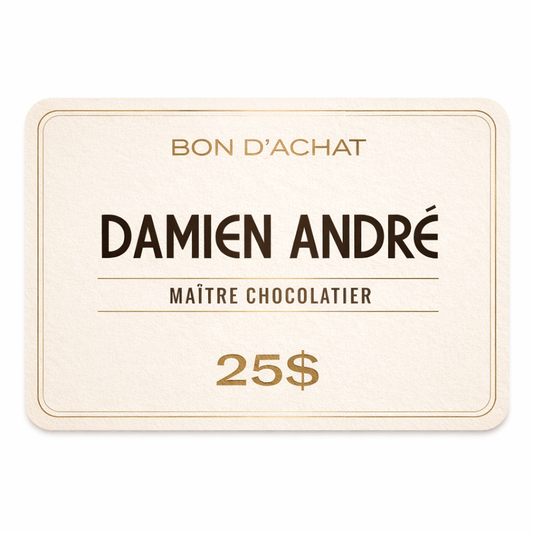 Carte-Cadeau Damien André - 25$