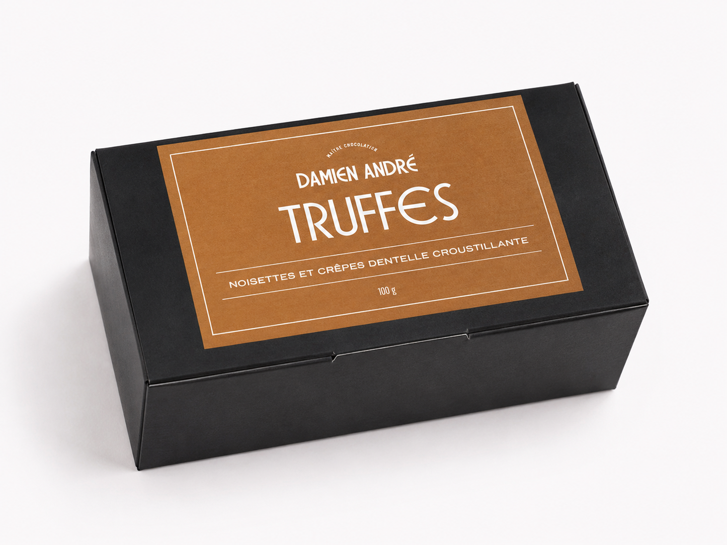 Crispy hazelnut fresh truffles