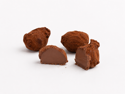 Truffes fraîches chocolat au lait 38 % – Caramel & fleur de sel